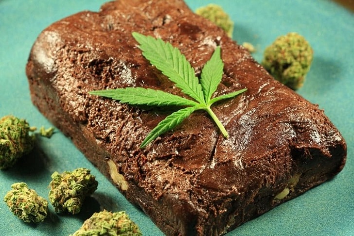 A cannabis edible brownie with a short shelf life